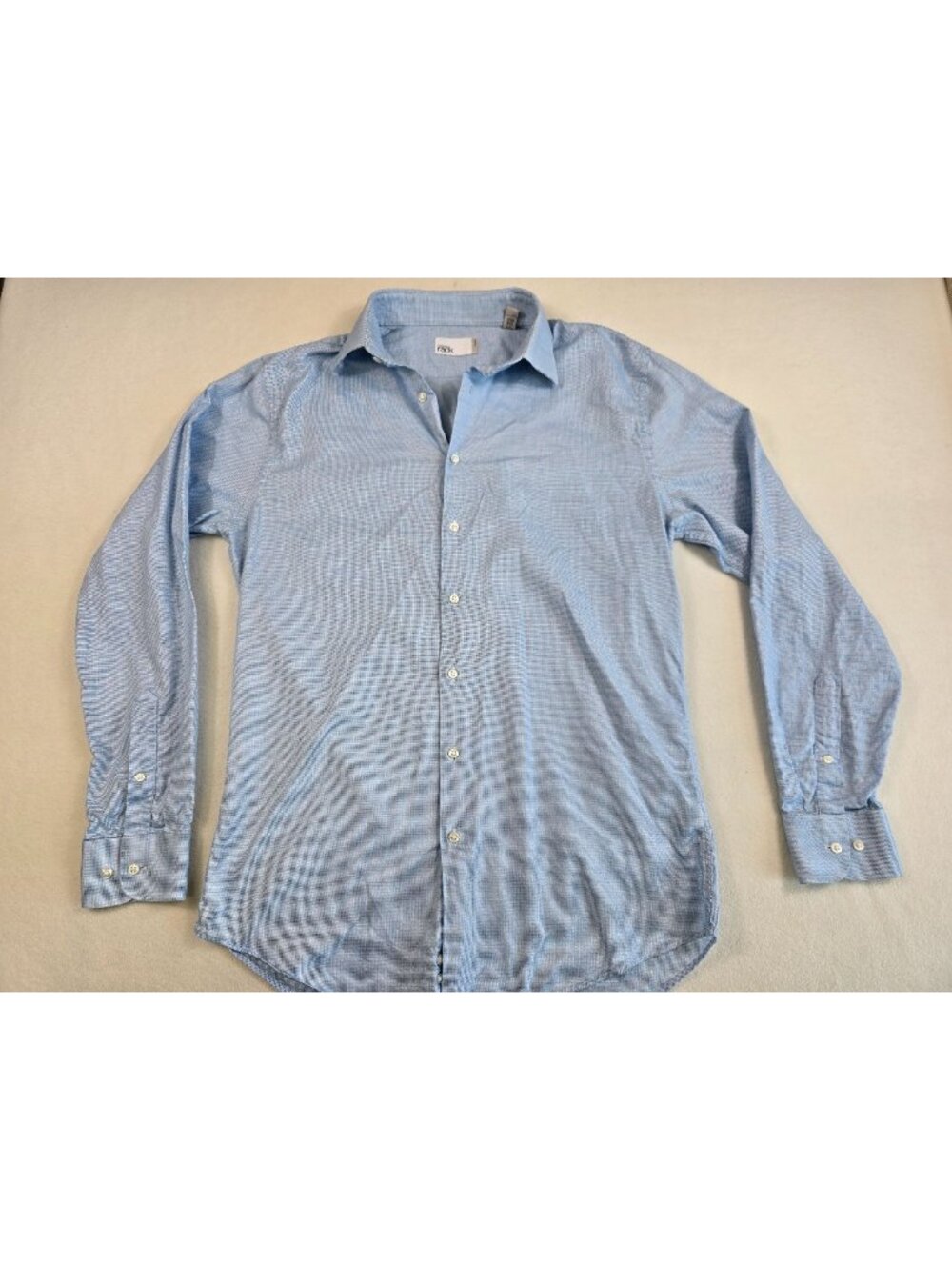 Nordstrom Rack  Size 15.5 34/35 Trim Fit Light Blue Long Sleeve Button-Down Shir